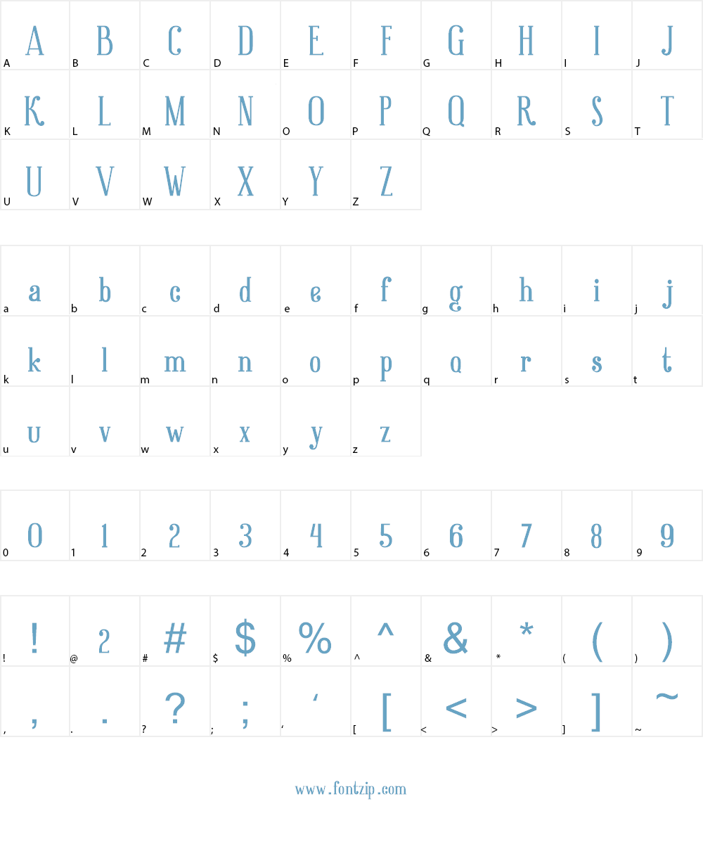Good Brinton Font Character